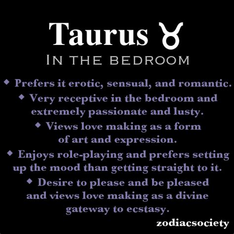 are taurus good in bed